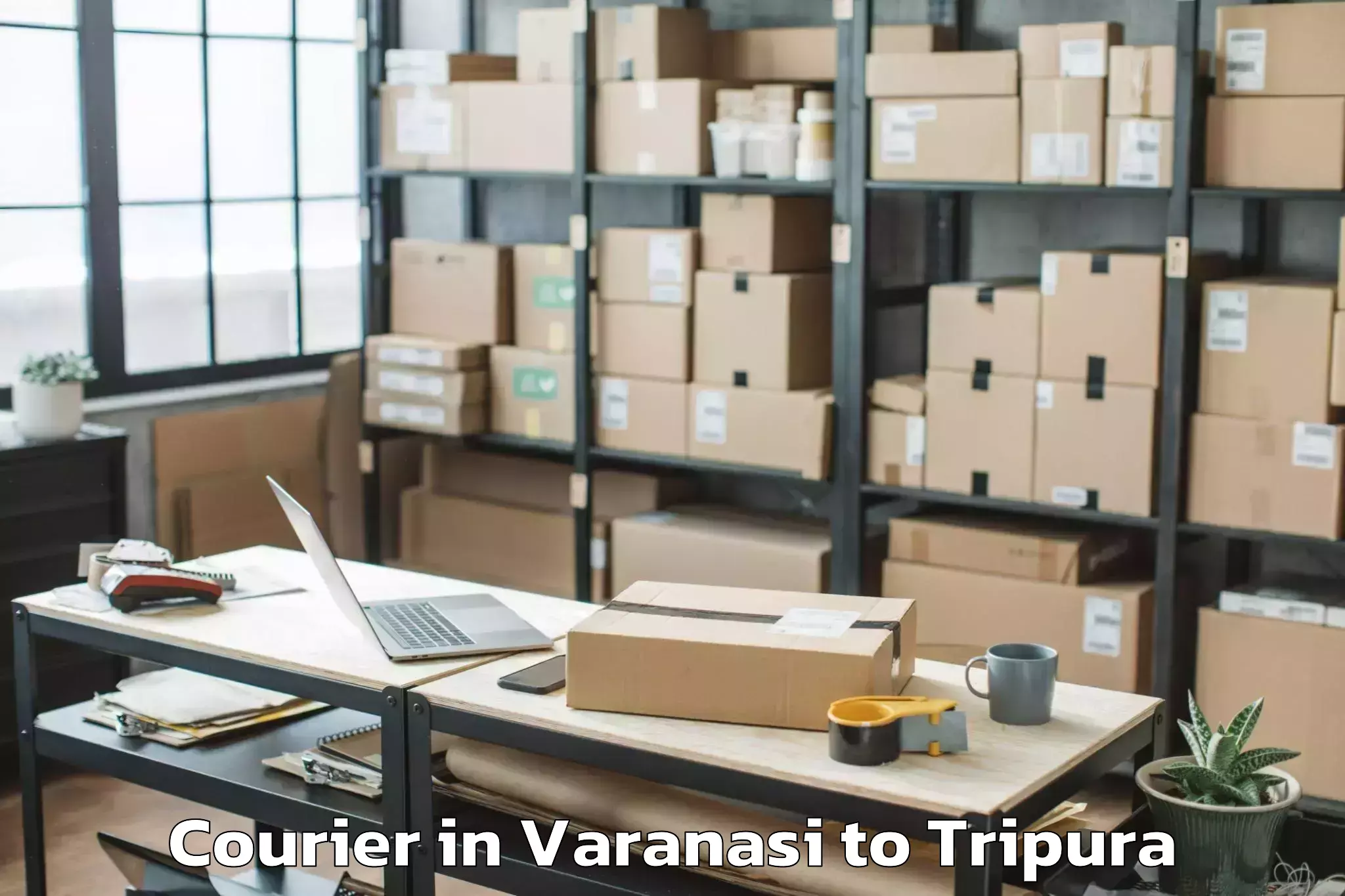 Varanasi to Melaghar Courier Booking